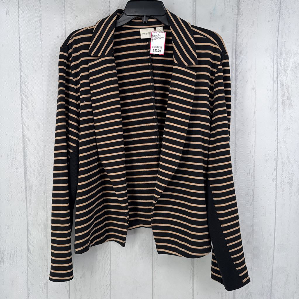 XL striped knit jacket