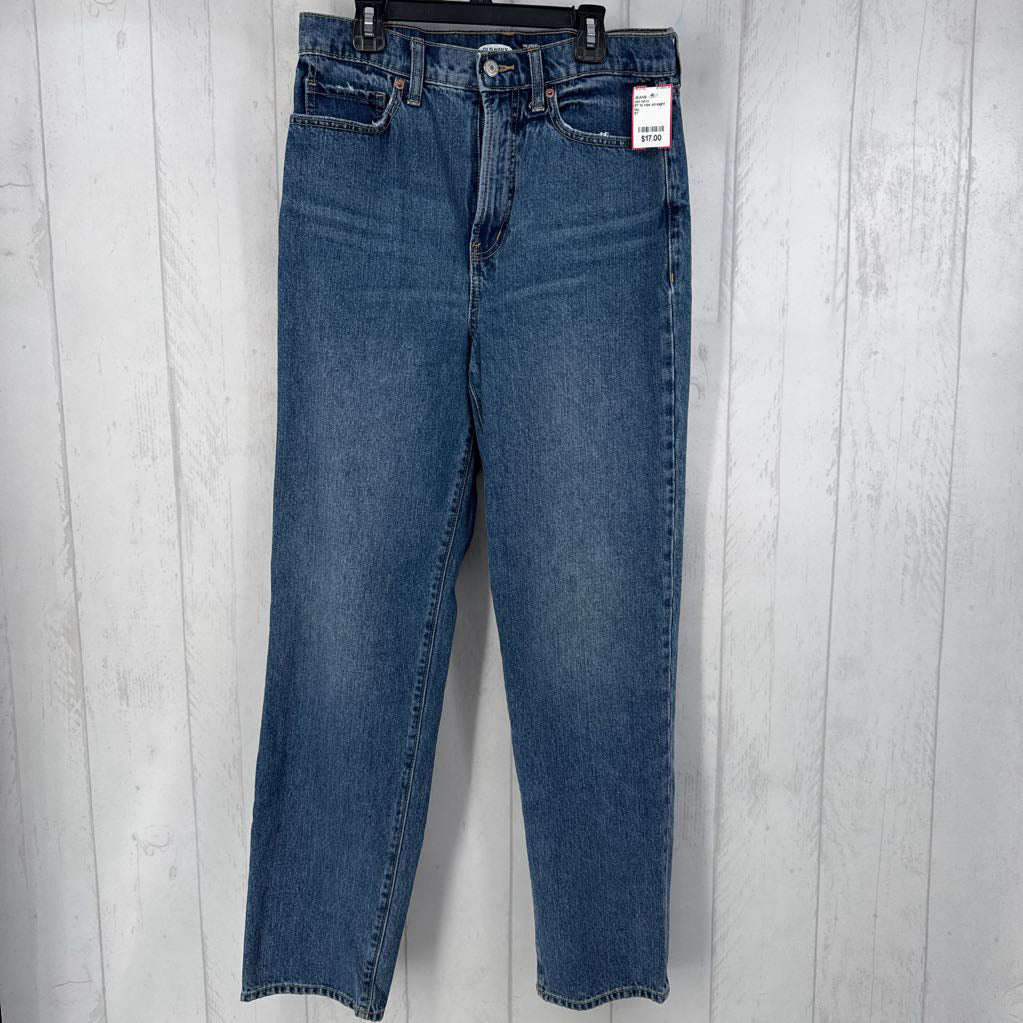 8T hi rise straight leg jean