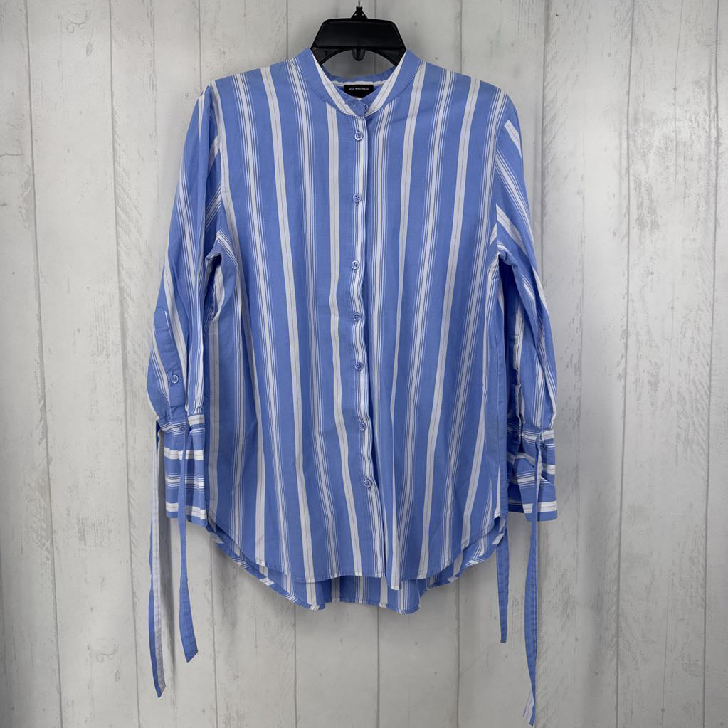 M striped button down l/s top