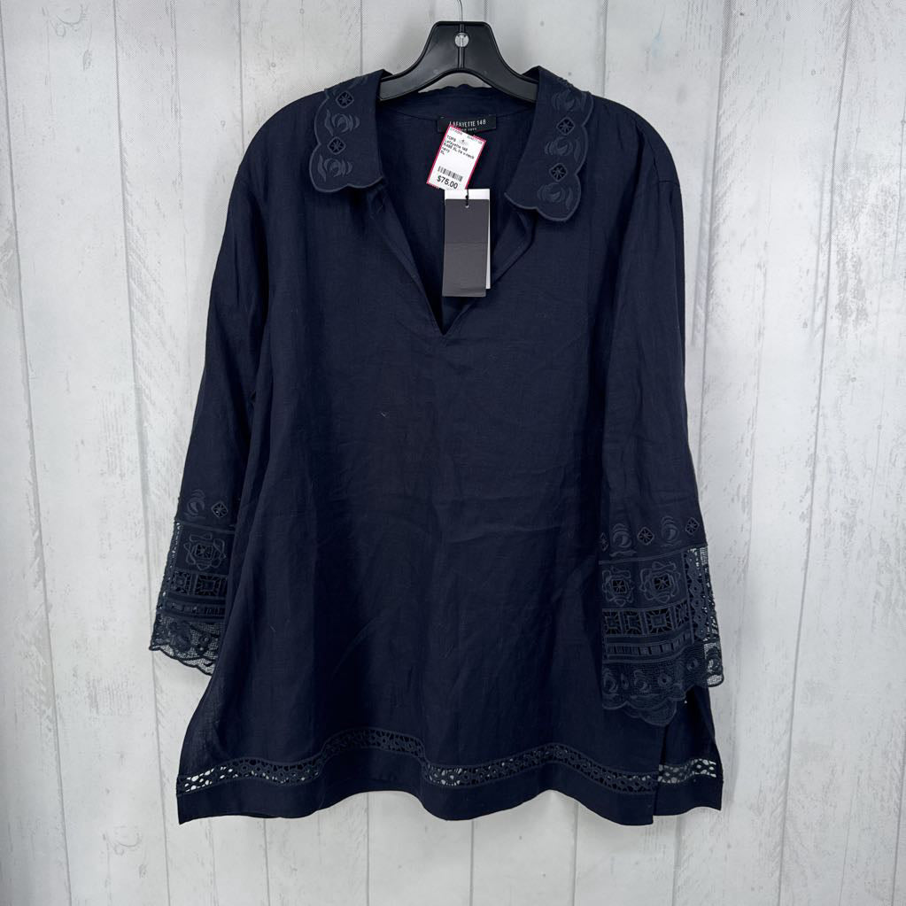 R498 XL l/s v-neck shirt