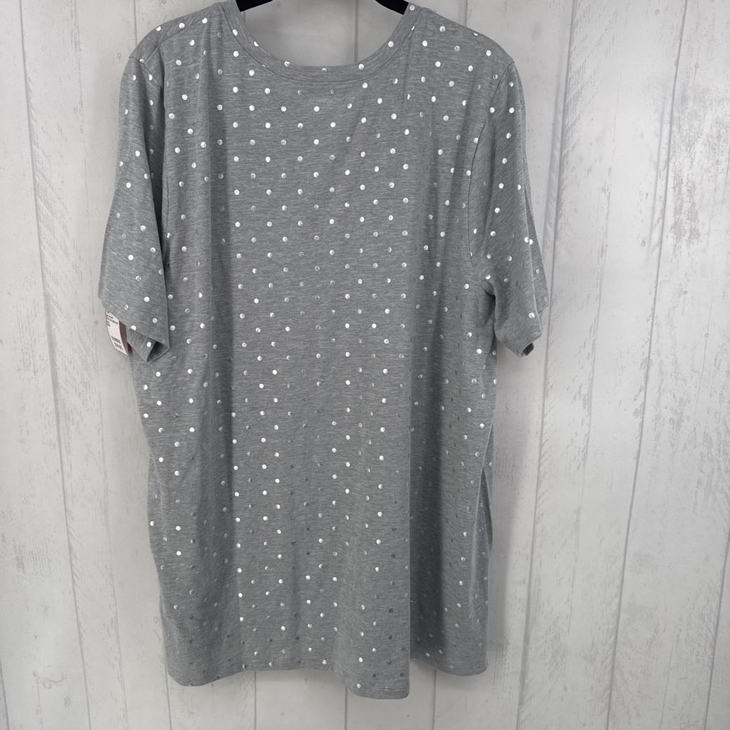 18/20 s/s polka dot top
