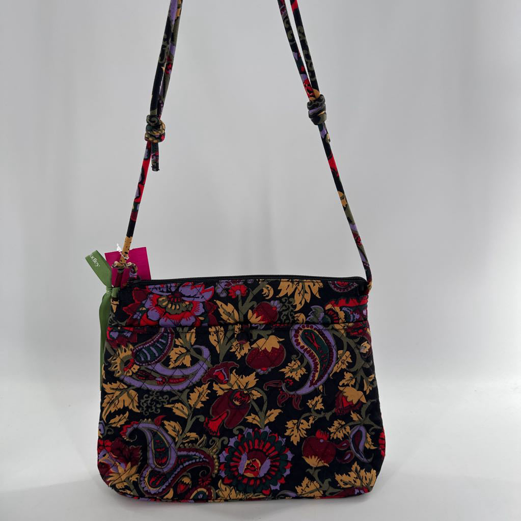 quilted paisley/flower shoulder bag