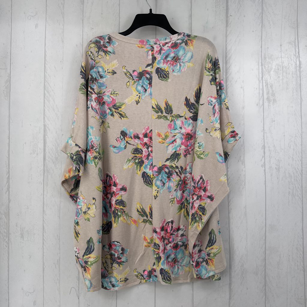 M flo print dolman s/s top