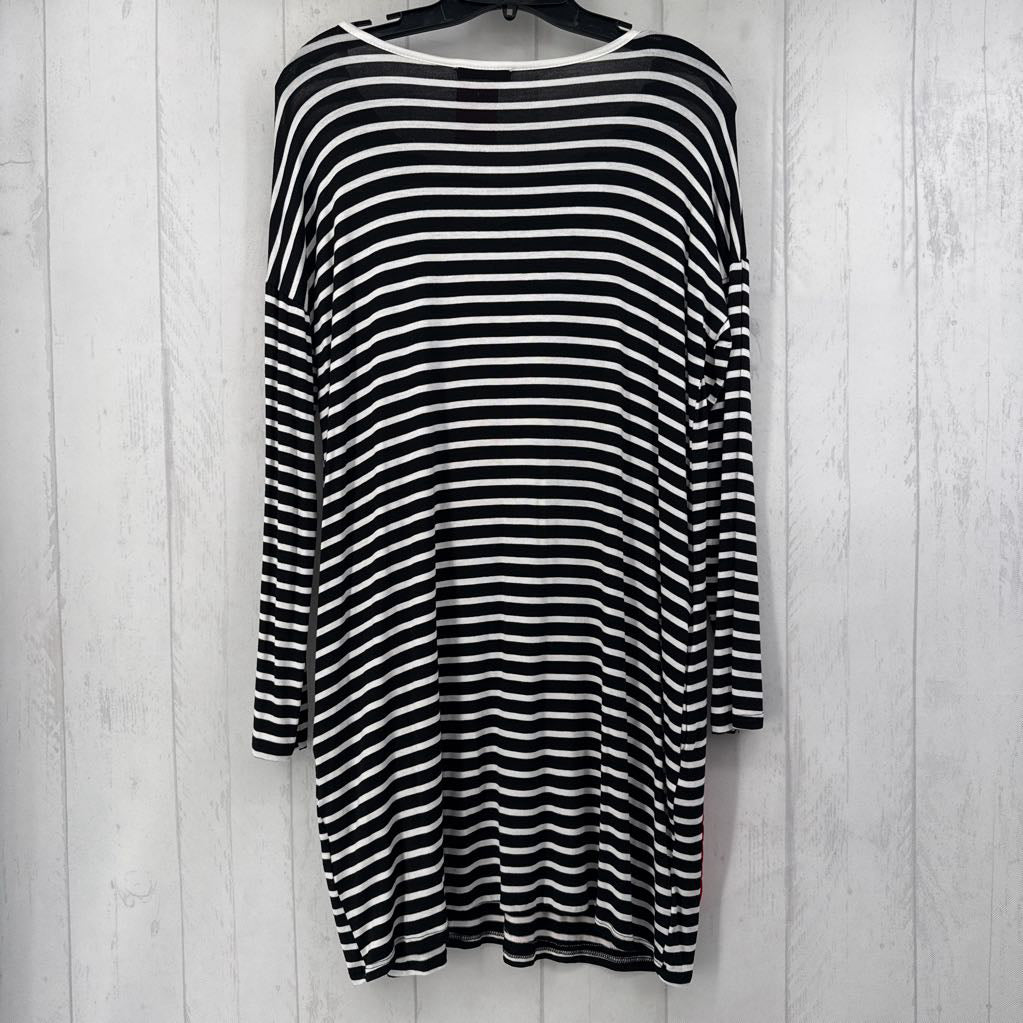 S l/s stripe dress
