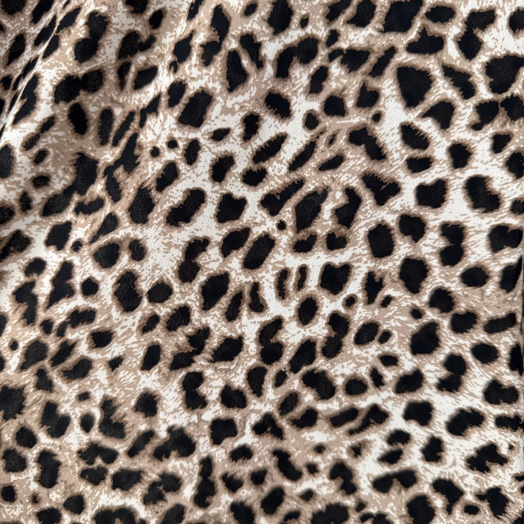 3 s/s animal print top