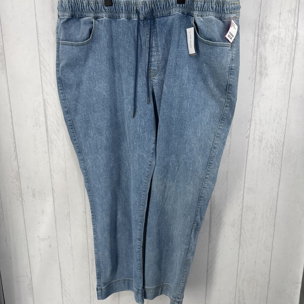 R90 24 relaxed straight drawstring jeans