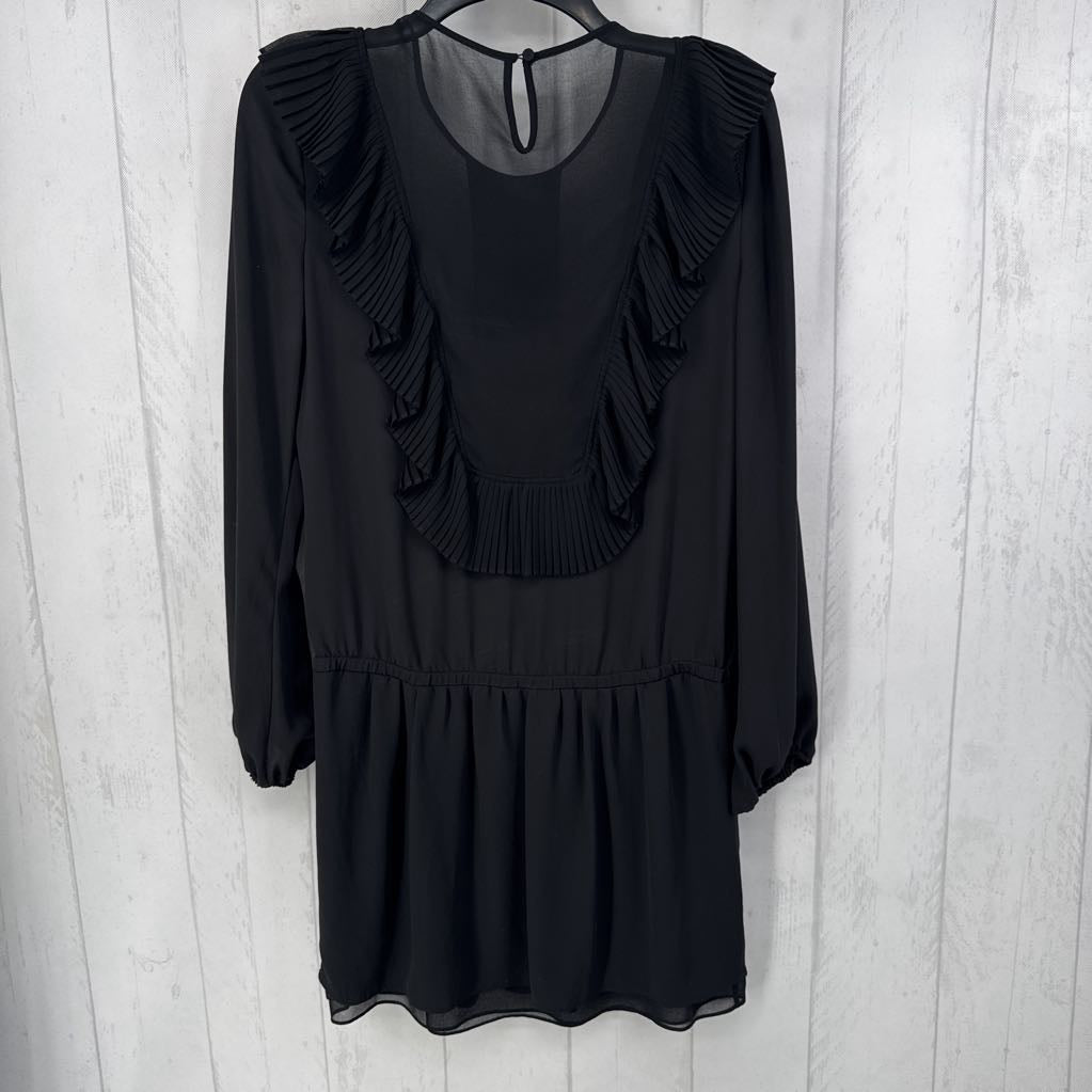 R298 XS l/s ruffle dress