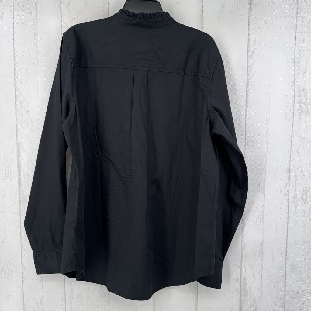 R69 M rhinestone button down l/s top