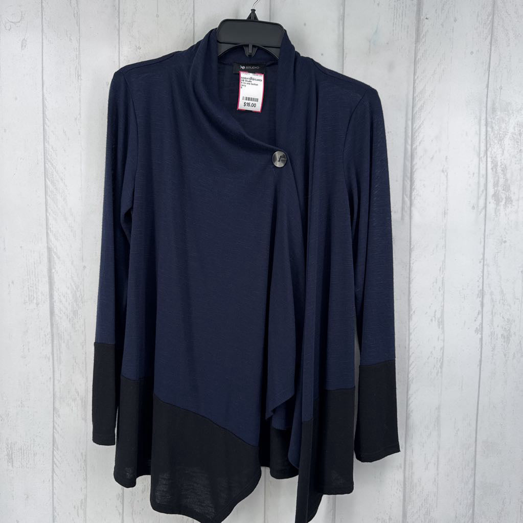 S l/s one button cardigan