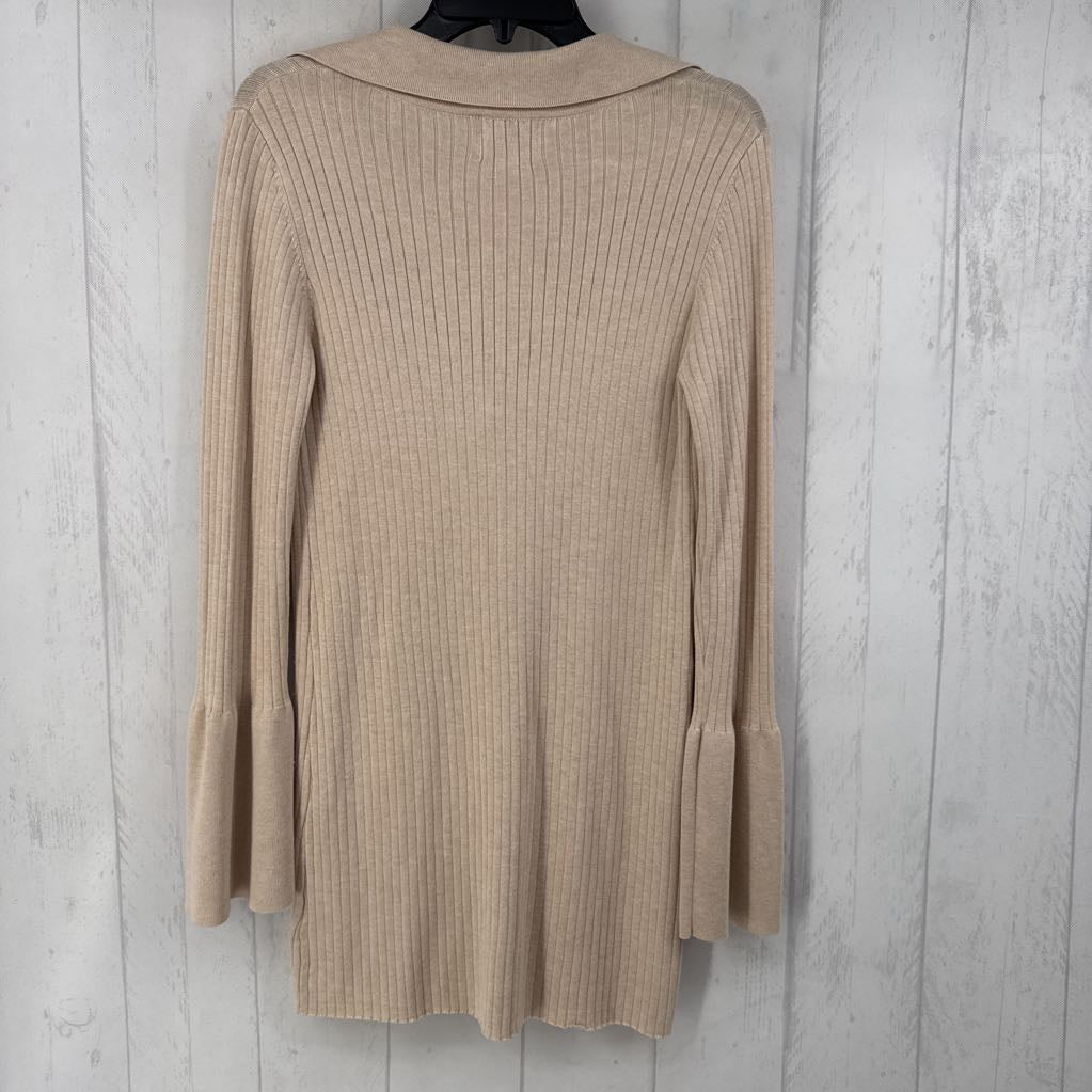 S rib knit button down cardi