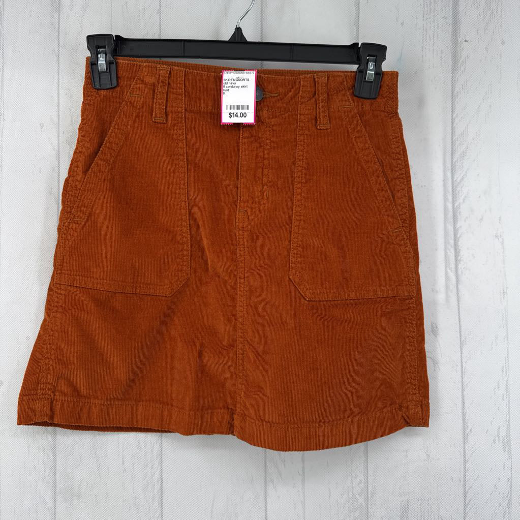0 corduroy skirt
