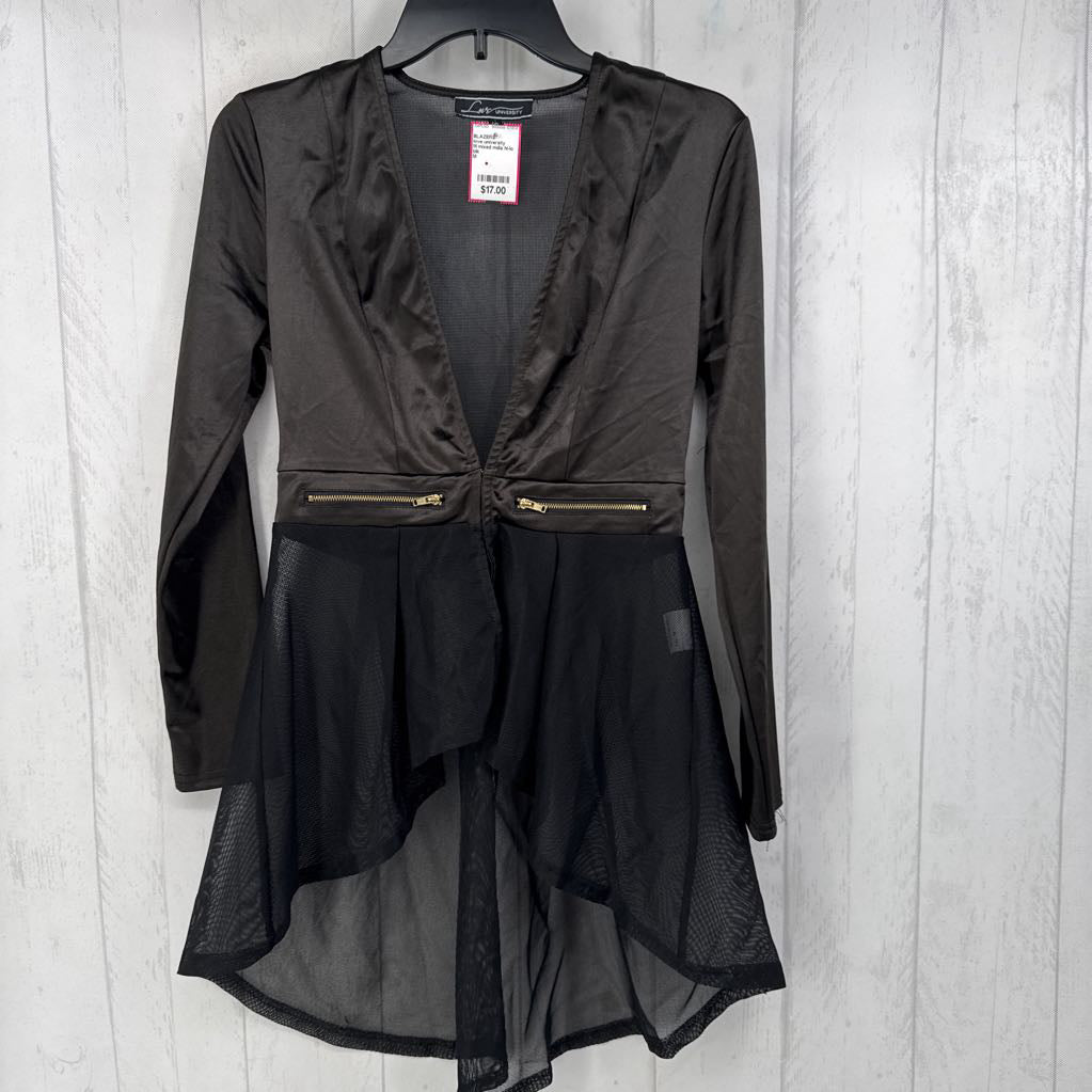 M mixed mdia hi-lo blazer