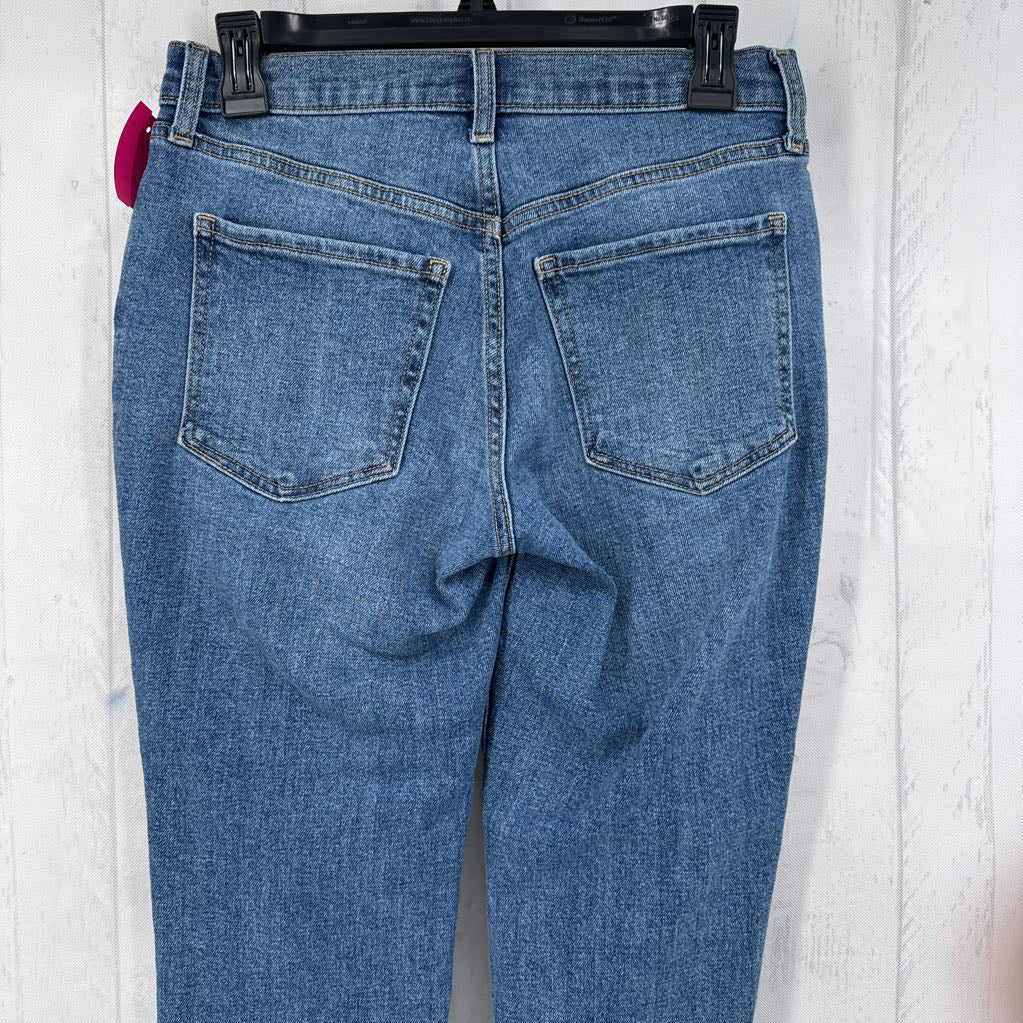 2/P hi rise straight leg jean