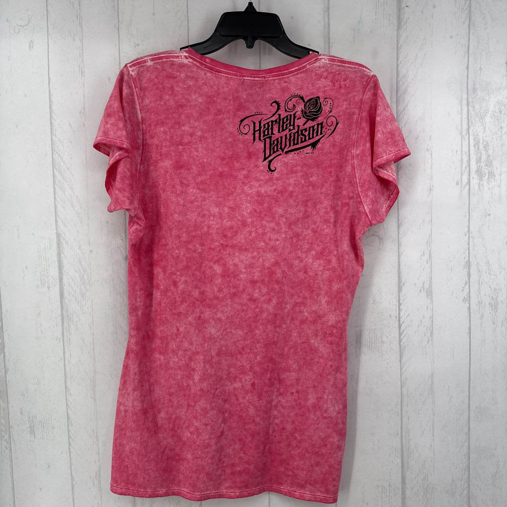 XL tie-dye w/ roses s/s tee