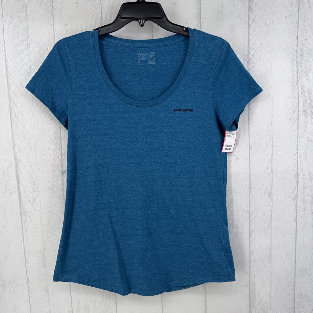 M scoop neck s/s logo tee