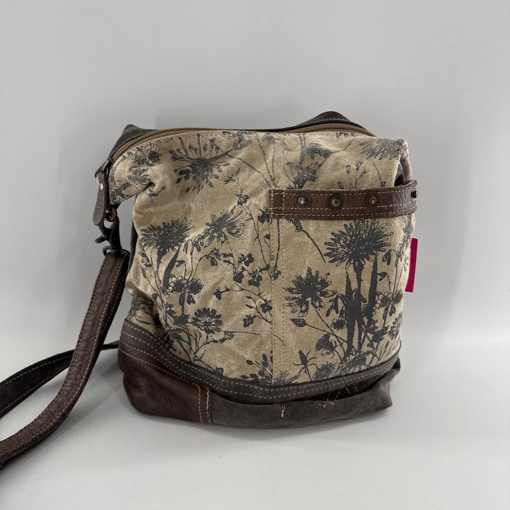 flo print canvas crossbody
