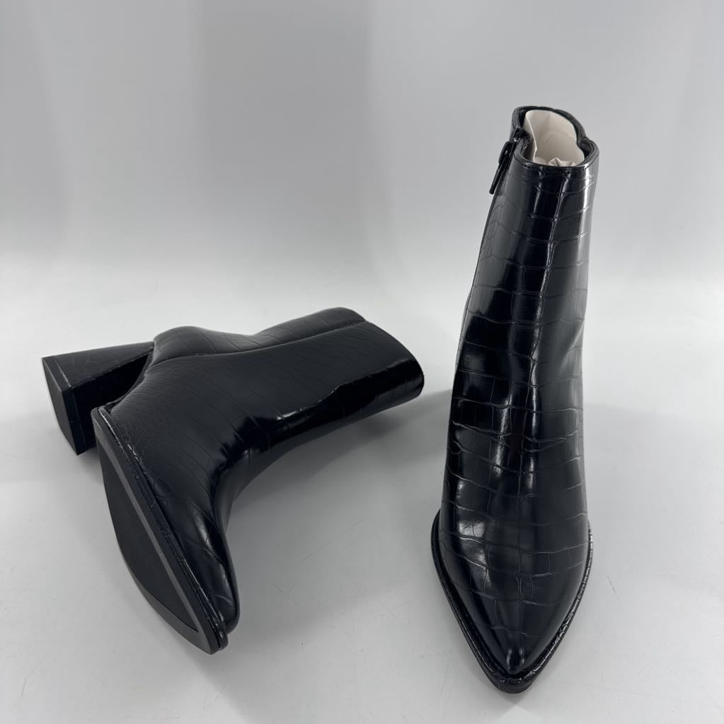 7.5 memory foam block heel bootie