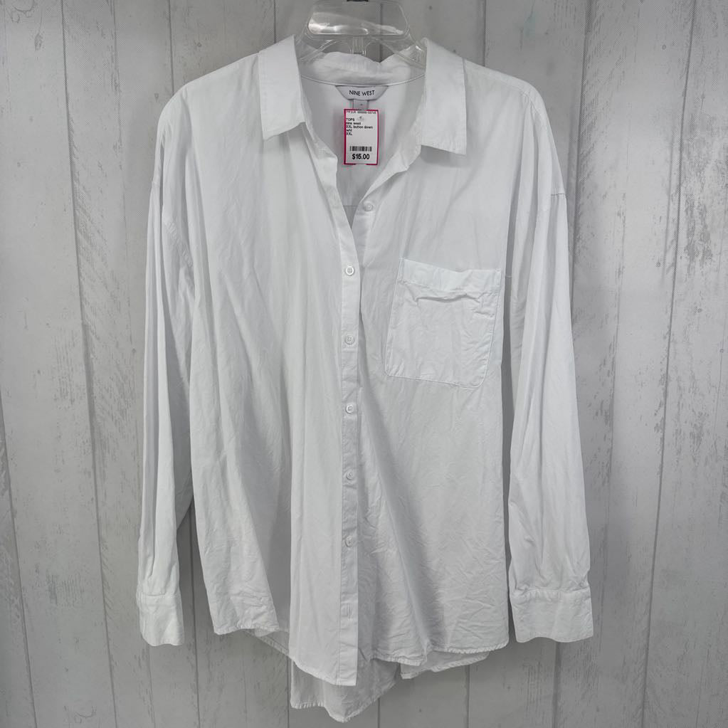 XXL button down l/s top