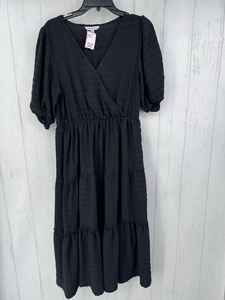 M textured crossover s/s dress