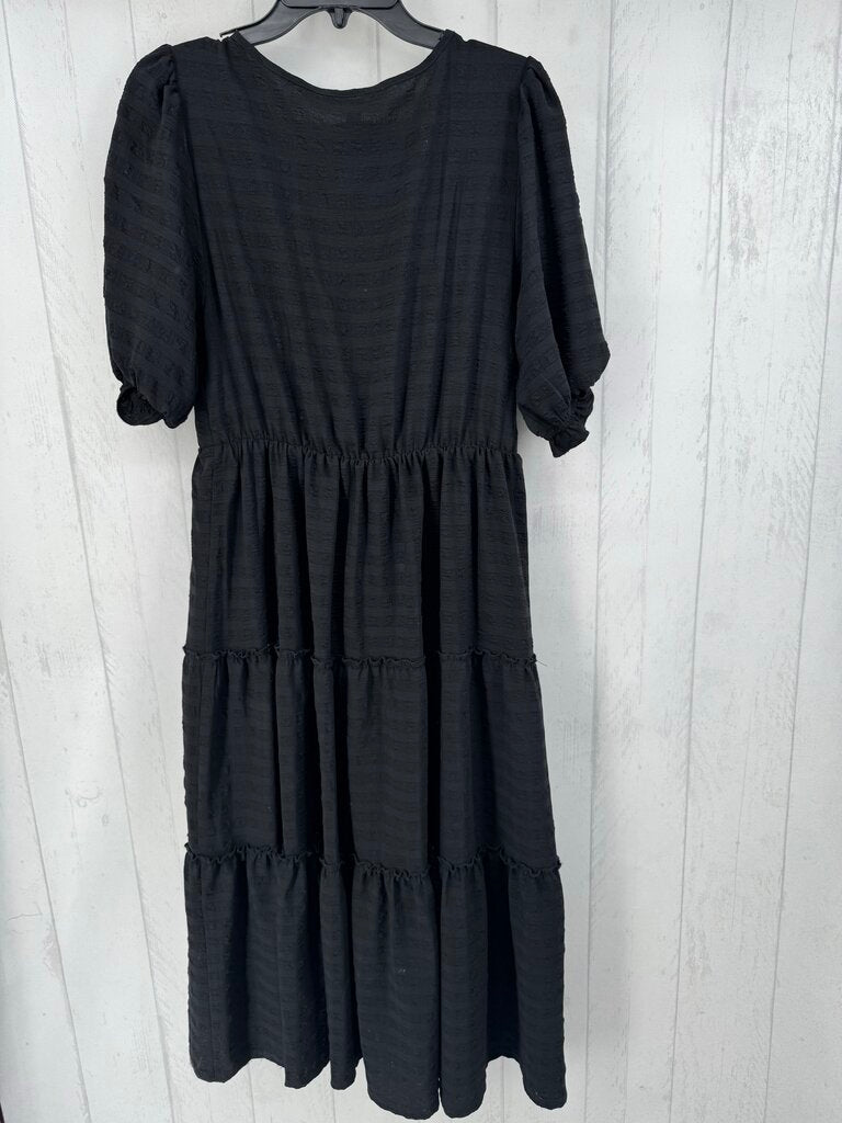 M textured crossover s/s dress