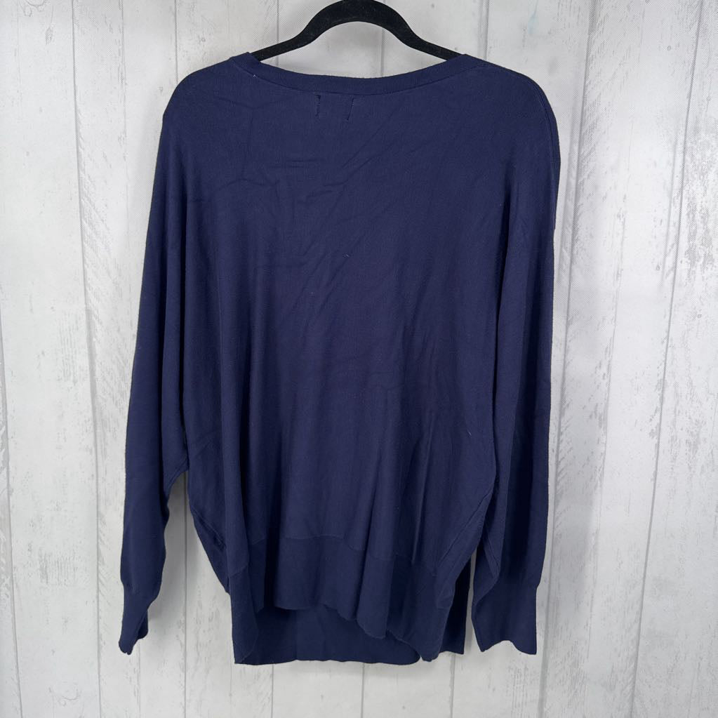 XXL gold button dolman slv sweater