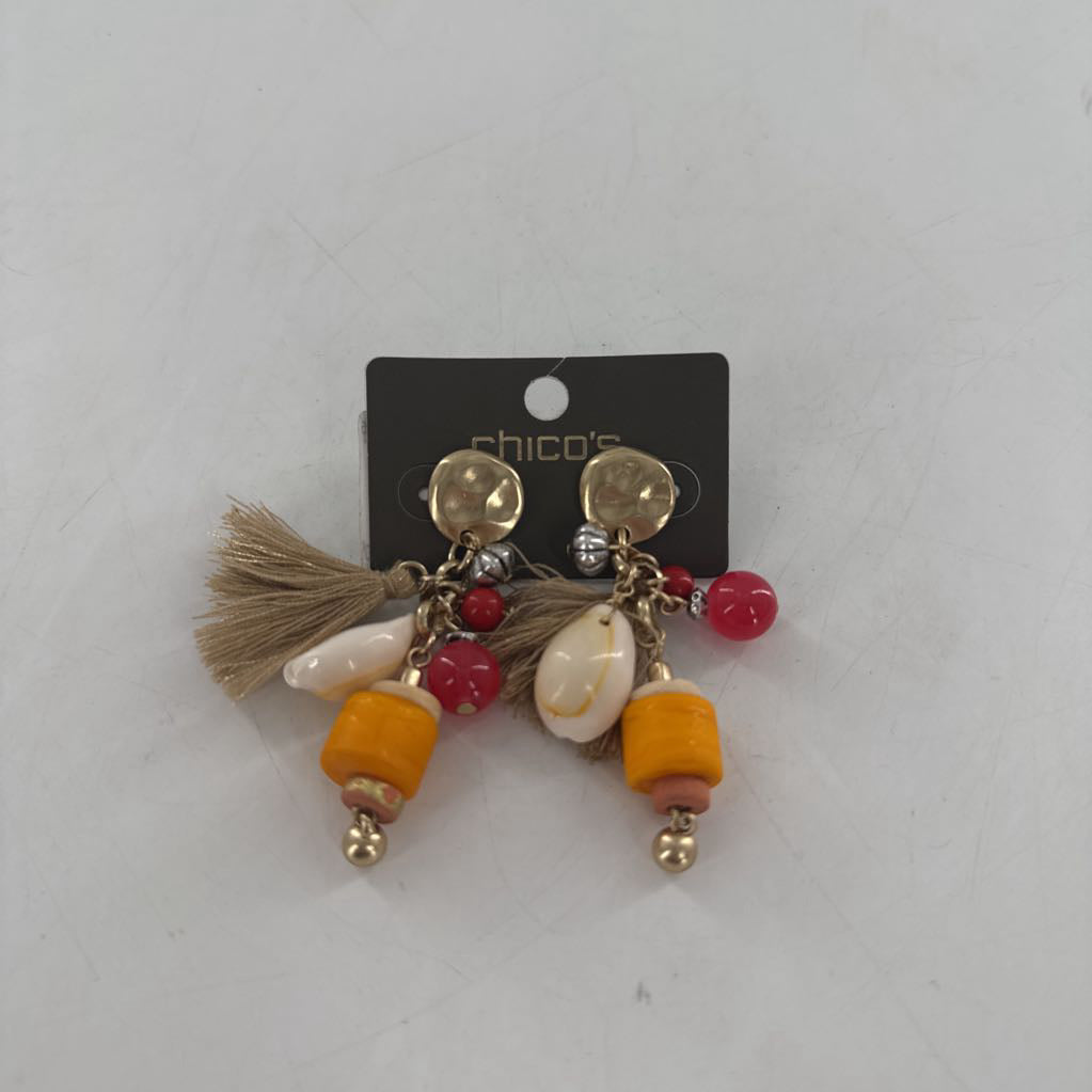 R25 beaded tassel earrings