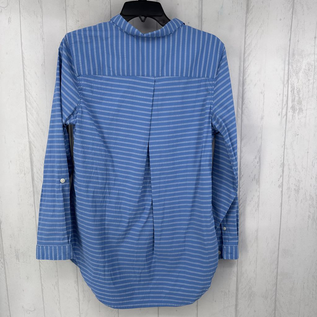 M striped button down l/s top
