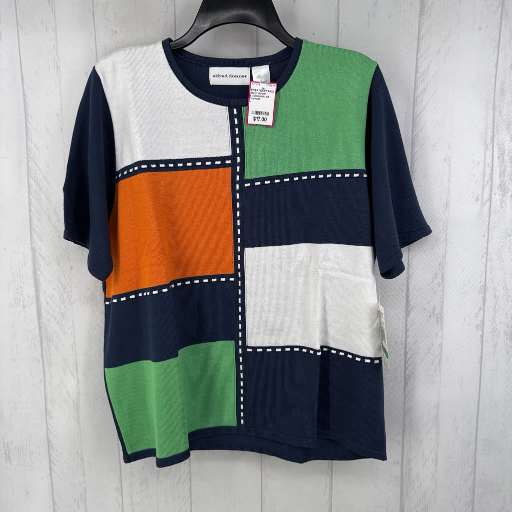 L colorblock s/s sweater