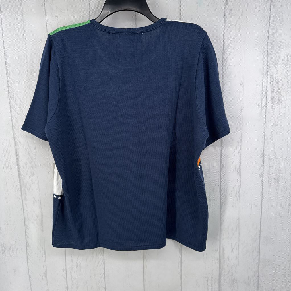 L colorblock s/s sweater