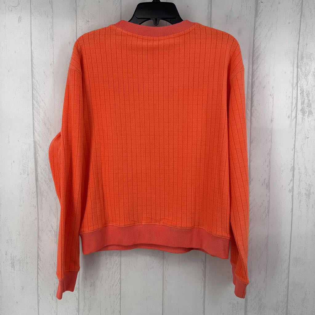 M textured crewneck sweatshirt