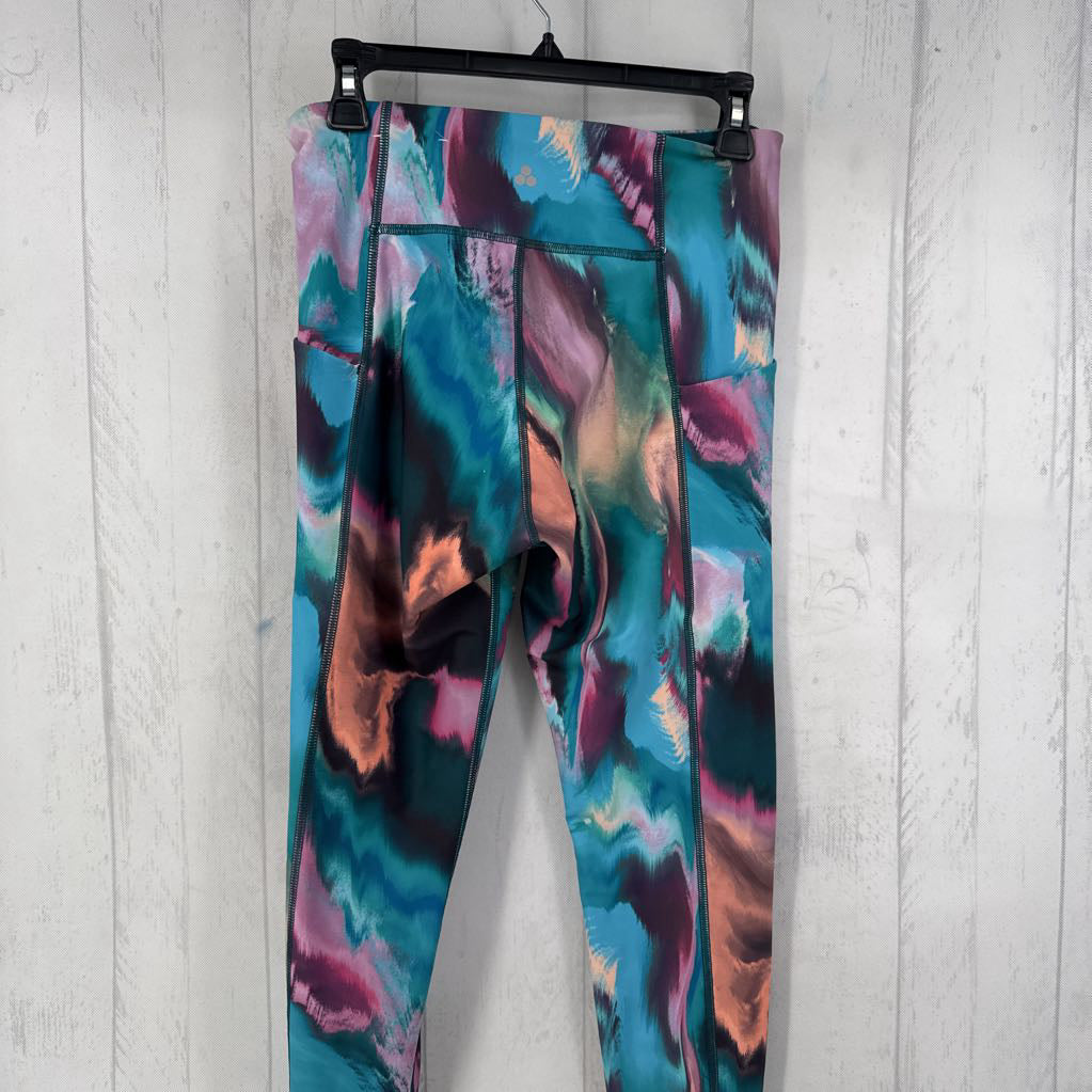 M marble print leggings