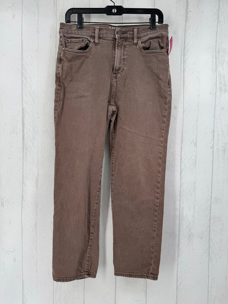 8 hi-rise straight leg jean