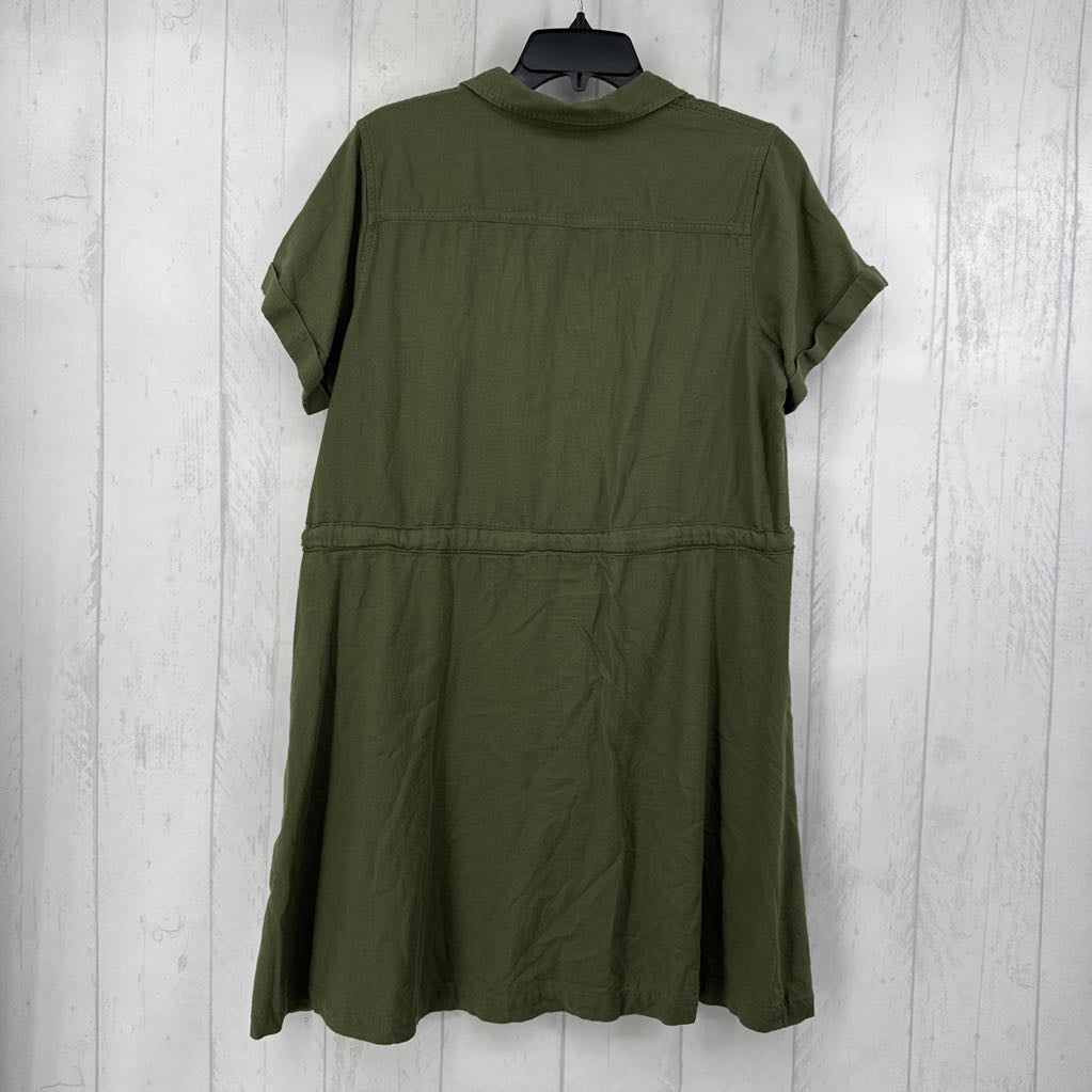 LP twill drawstring waist s/s dress