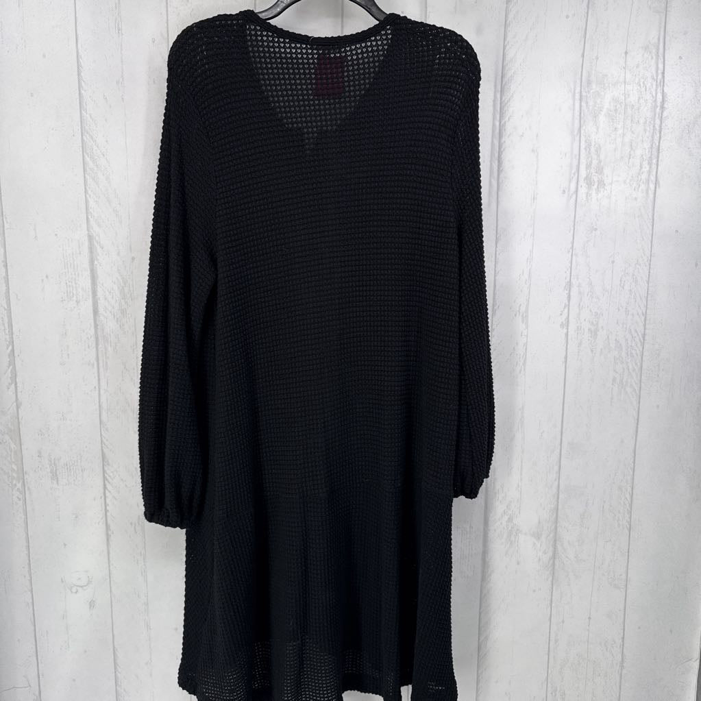L waffle knit l/s dress