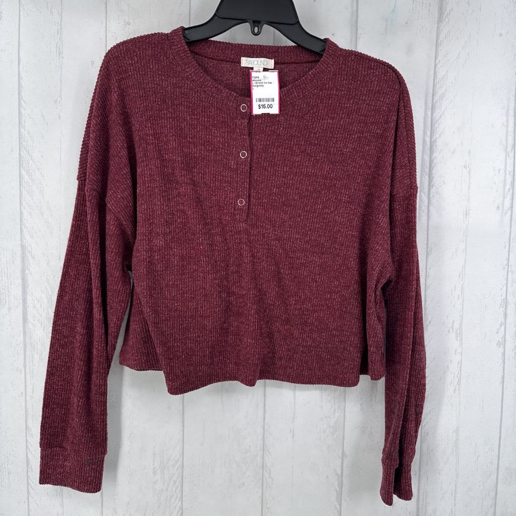 L rib-knit l/s top