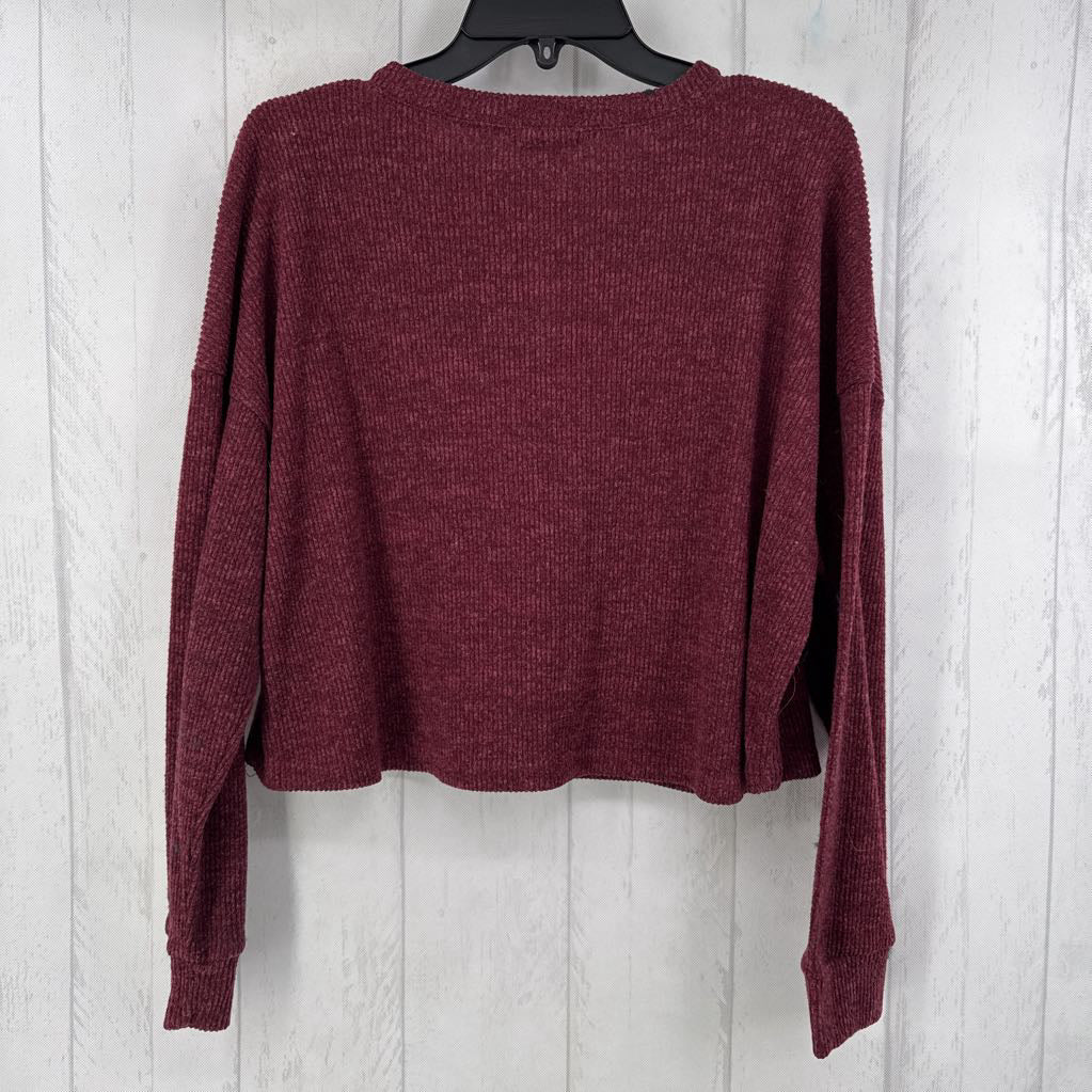 L rib-knit l/s top