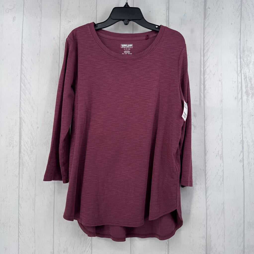 S l/s scoop neck top