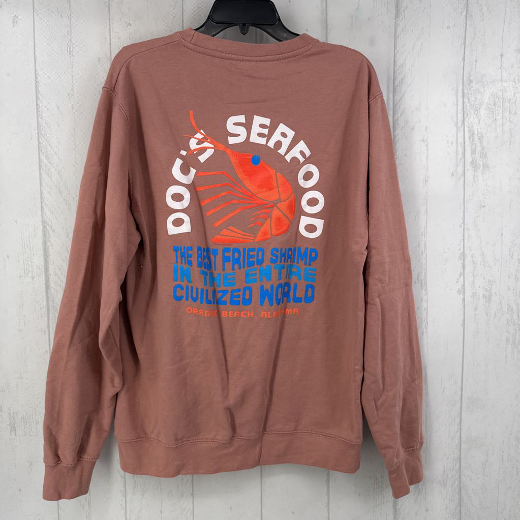 L l/s pullover doc's seafood sweatshirt