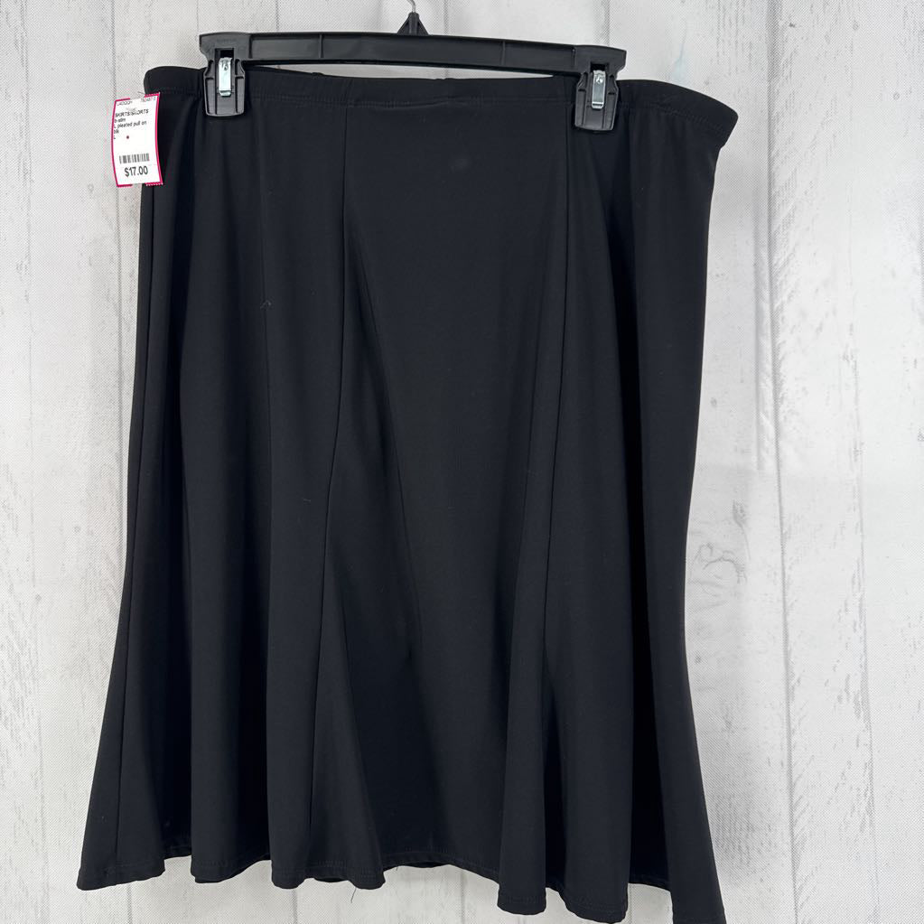 L pleated pull on skirt