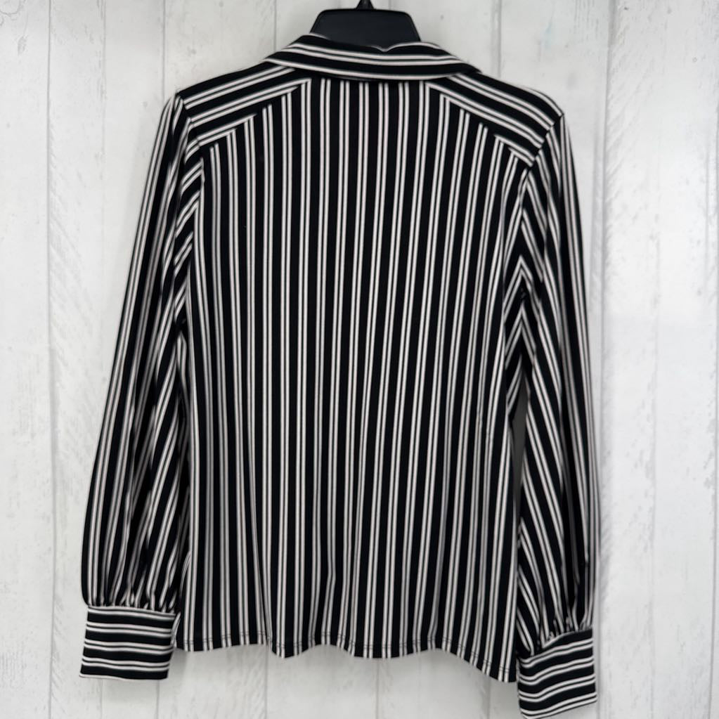 M striped crossover l/s top
