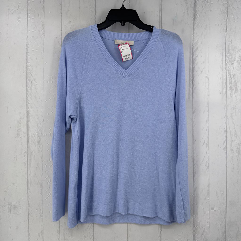 S v-neck l/s top