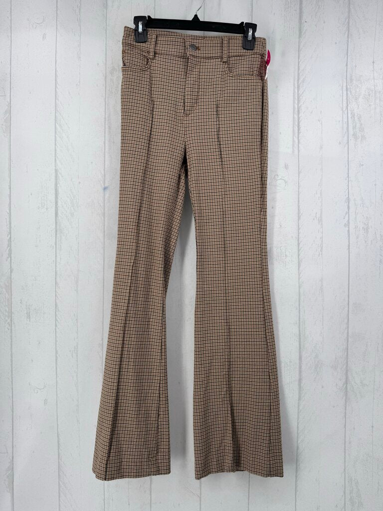 00 plaid bootcut pant
