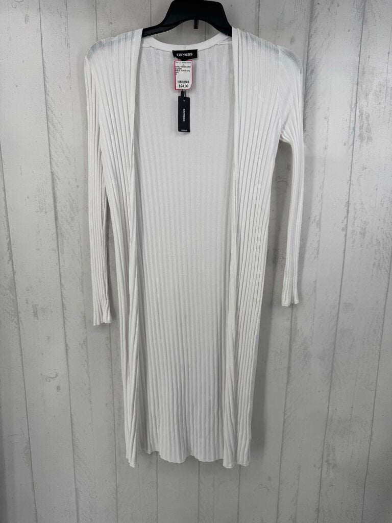 R88 S rib knit long cardi