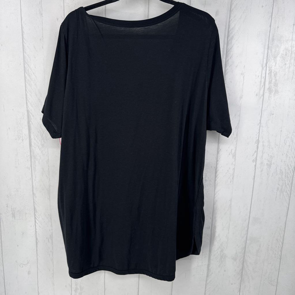 2x s/s scoop neck top
