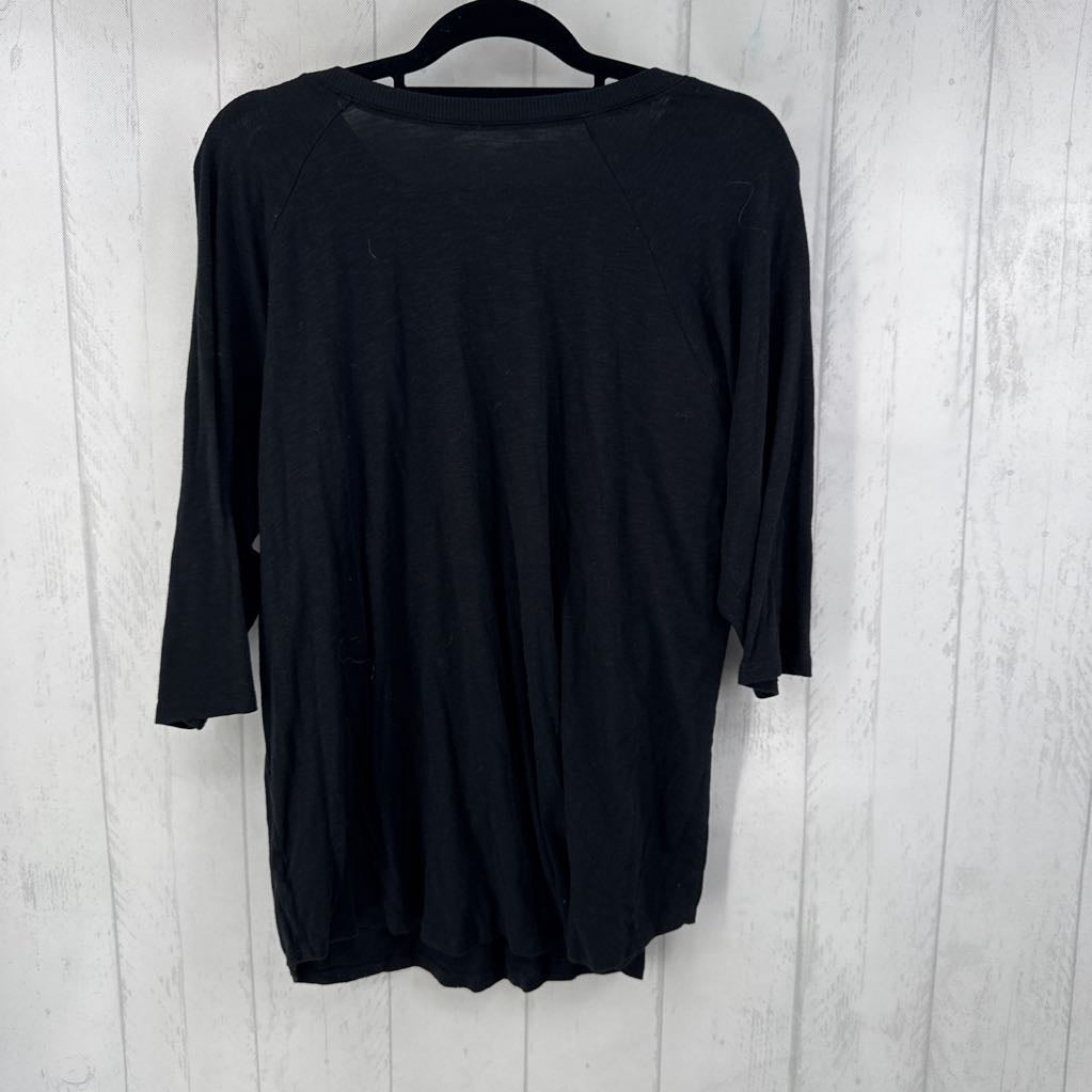 2 s/s slub jersey top