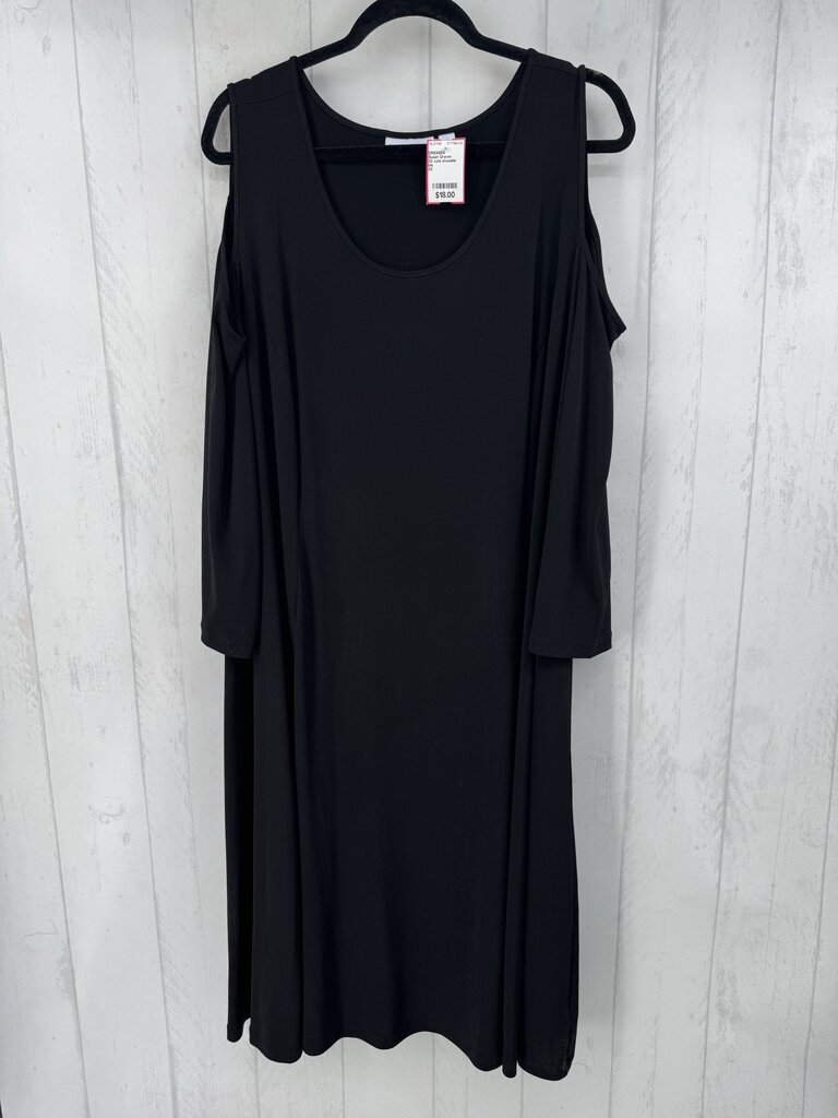 3X cold shoulder dress