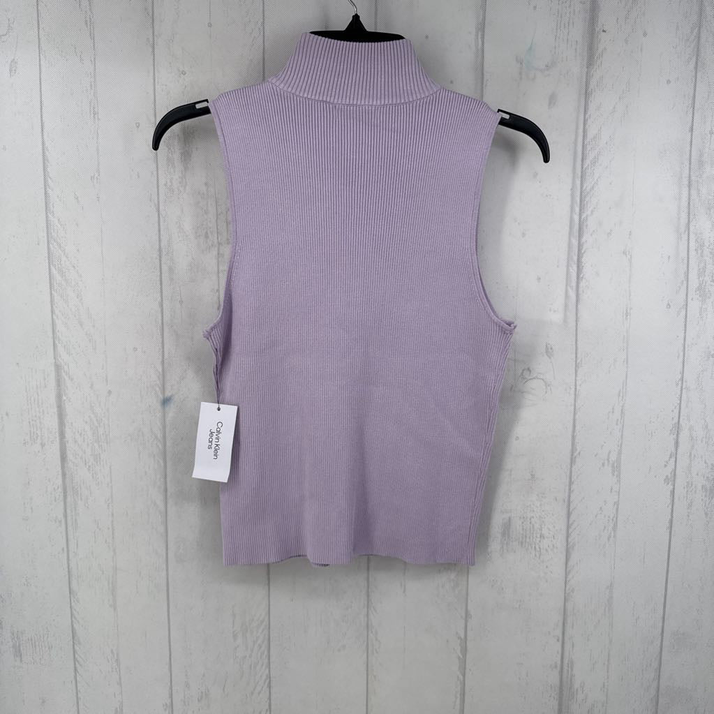 M quarter zip mock neck tank