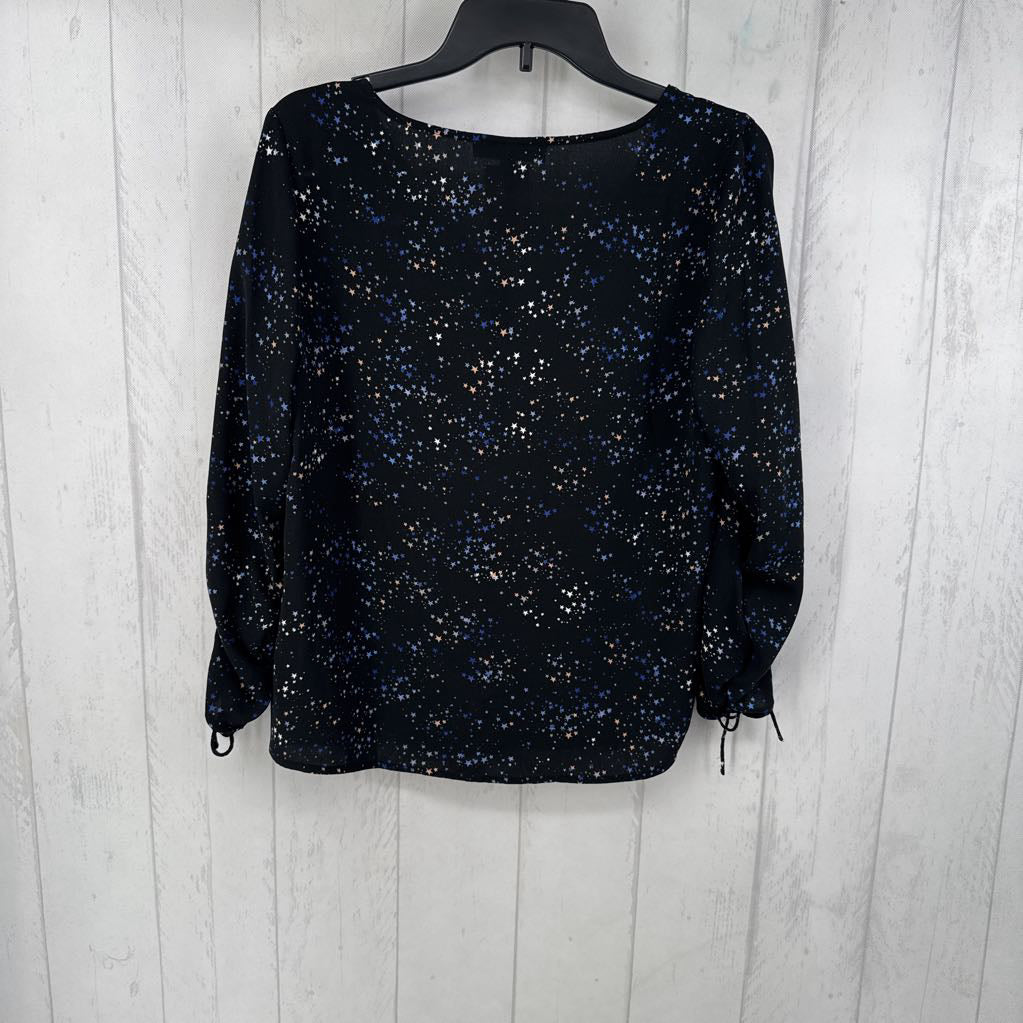 XS l/s star print top