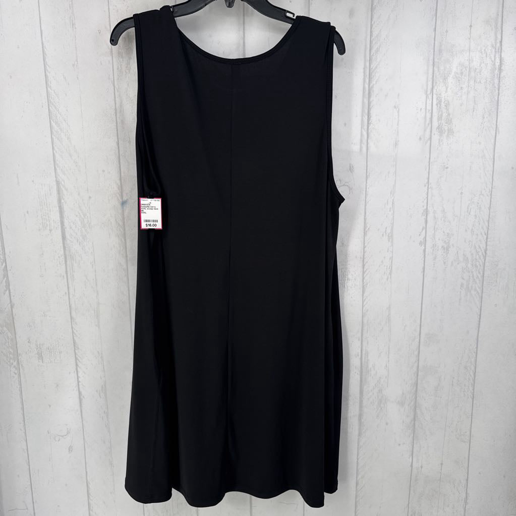 XXXL scoop neck slvls dress