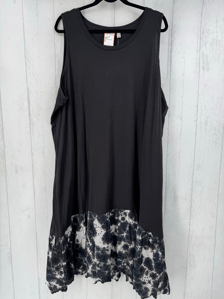 3XP scoop neck slvls dress